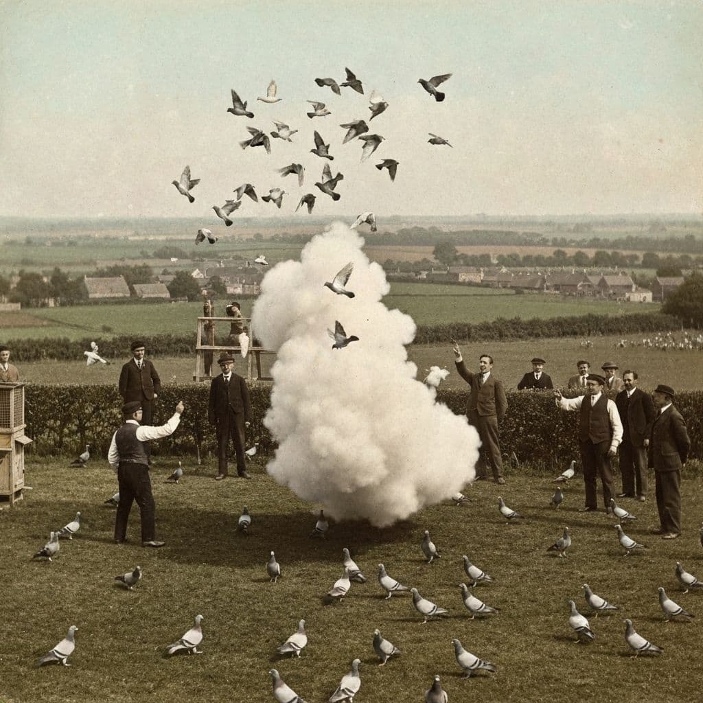 Historyczne zdjęcie gołębnika